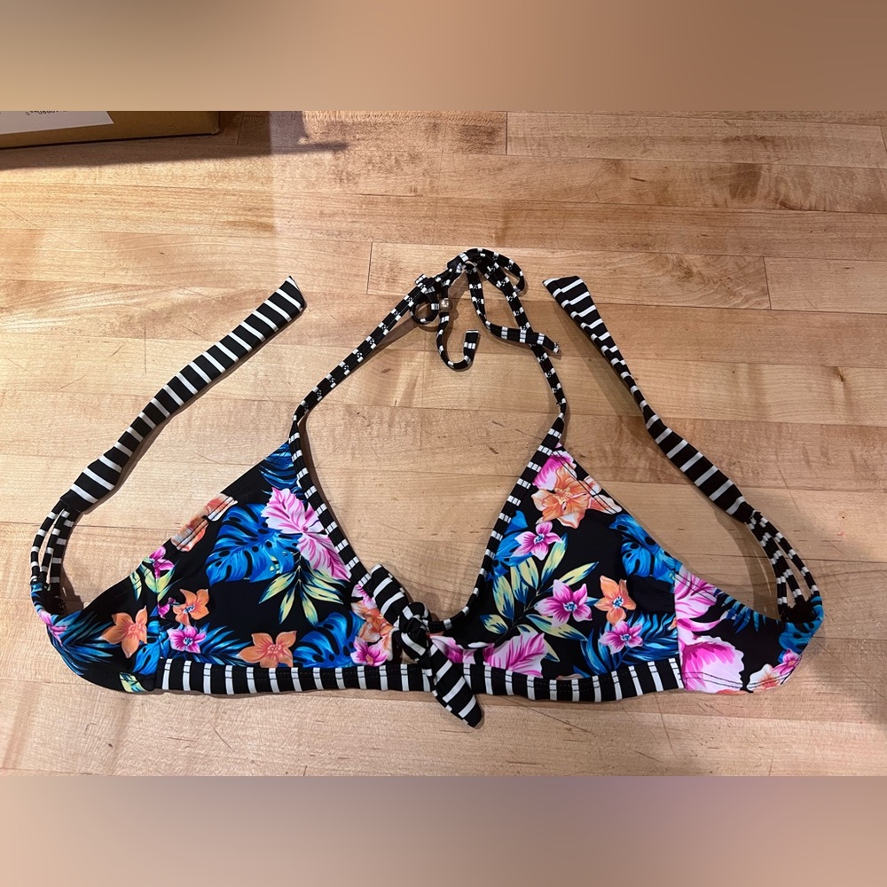 Heat Swimwear Florida Tropical Bikini Top sz XS/SM